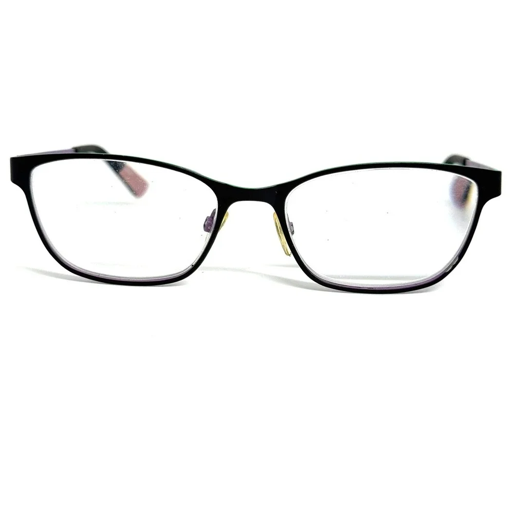 B.U.M. Equipment Amazing Eyeglass Frames Black Purple 51-16-135 Rectangular